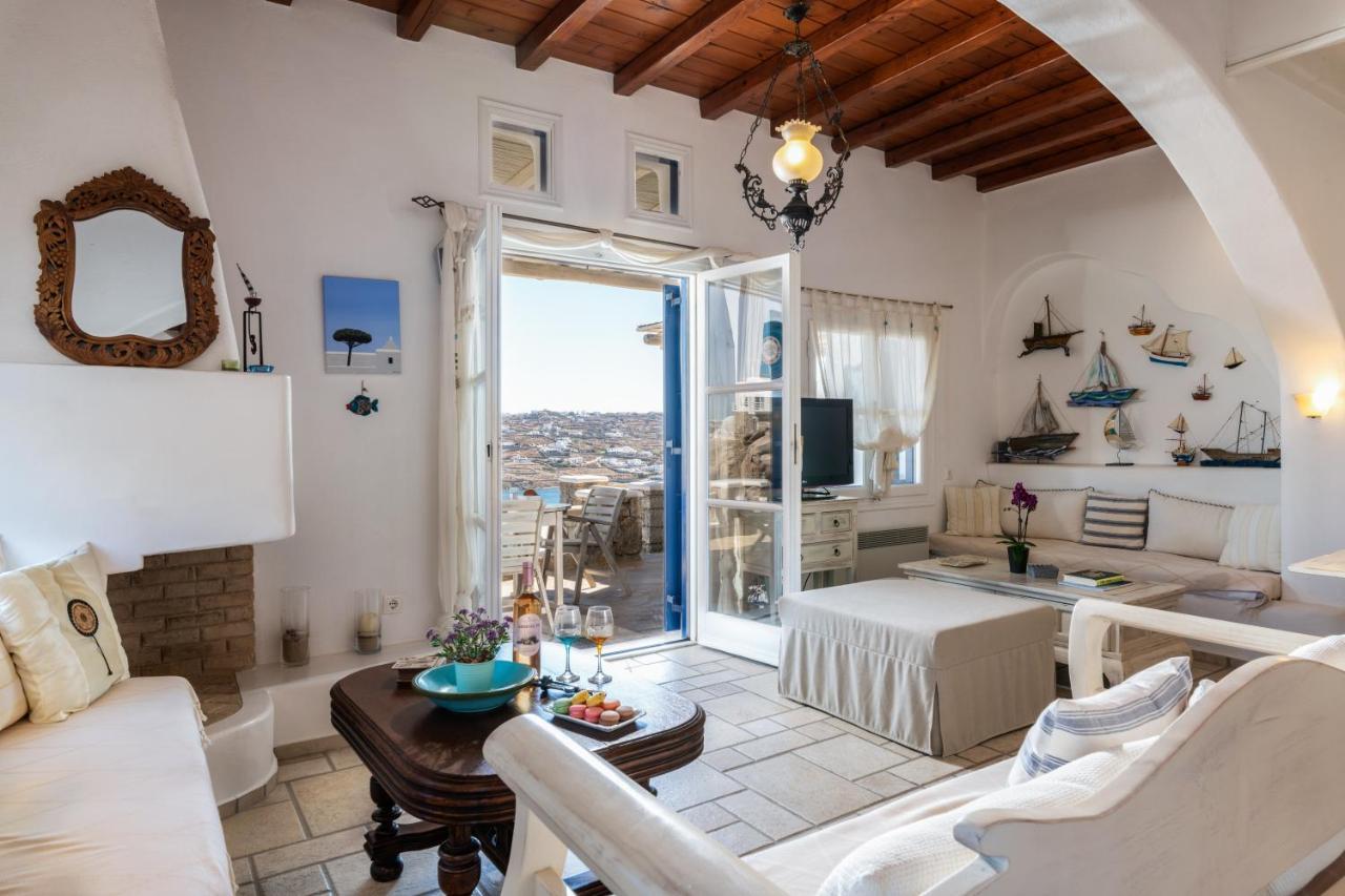 Yalos Mykonos Ornos Pouli Private Apartments W Shared Swimming Pool Mykonos Town Eksteriør billede