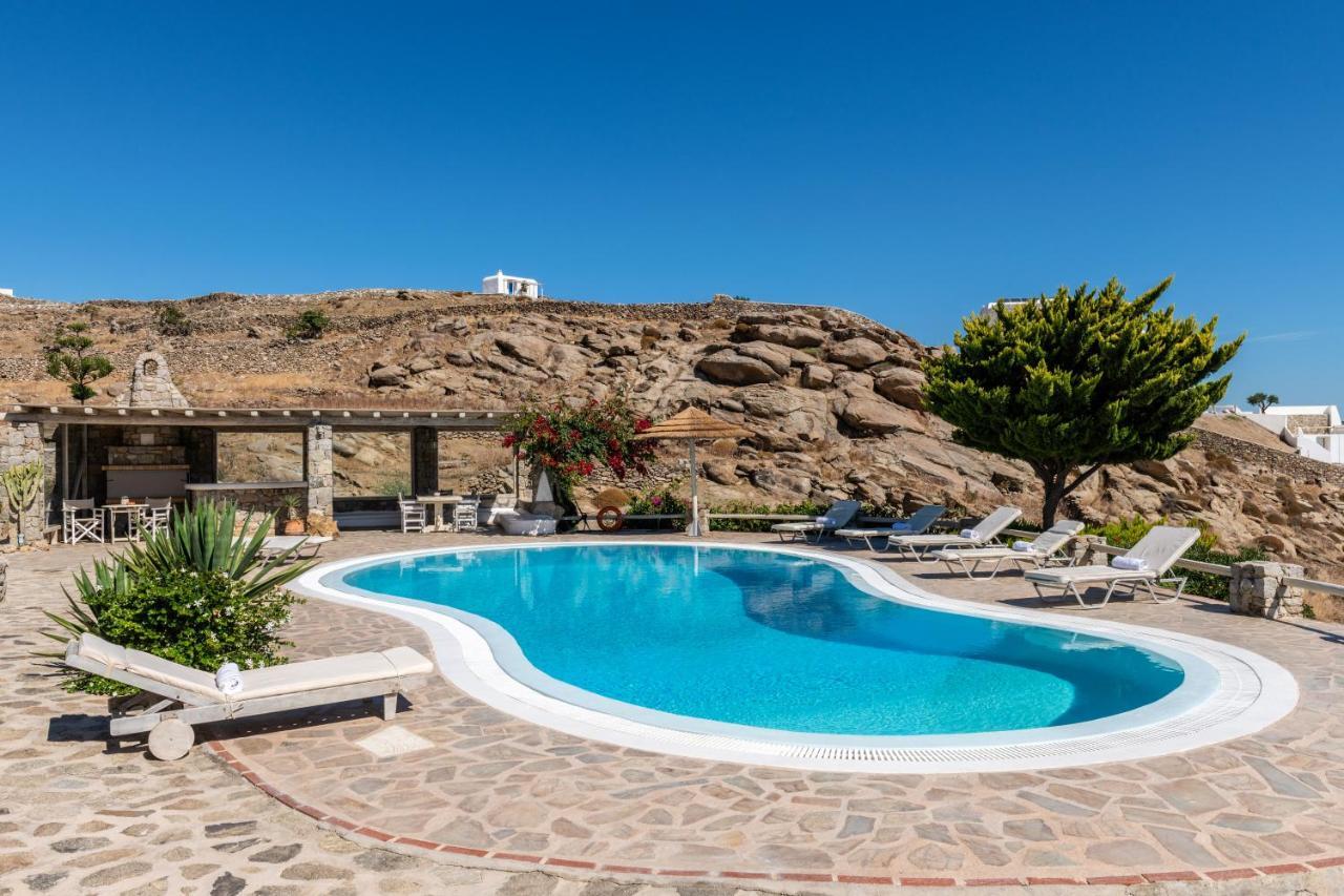 Yalos Mykonos Ornos Pouli Private Apartments W Shared Swimming Pool Mykonos Town Eksteriør billede