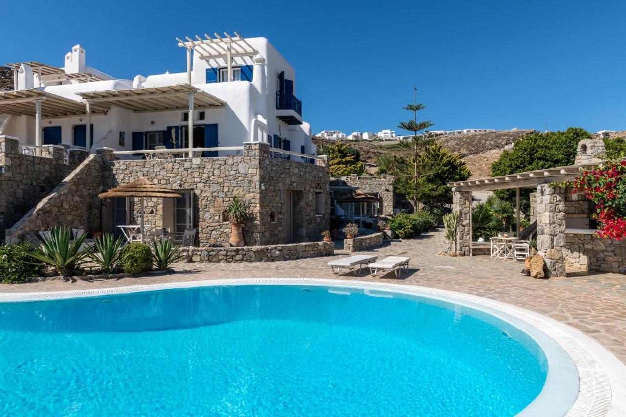 Yalos Mykonos Ornos Pouli Private Apartments W Shared Swimming Pool Mykonos Town Eksteriør billede