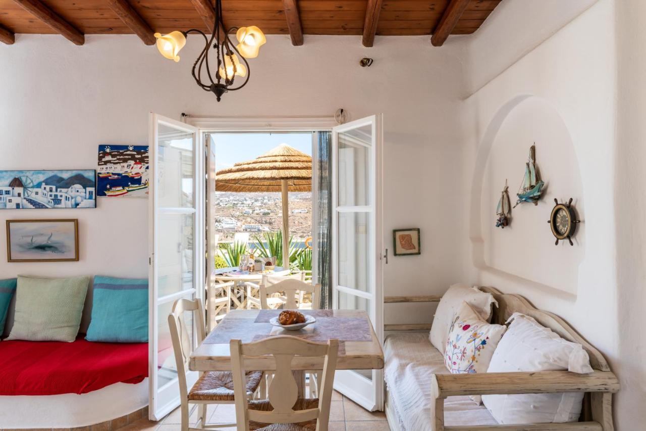 Yalos Mykonos Ornos Pouli Private Apartments W Shared Swimming Pool Mykonos Town Eksteriør billede