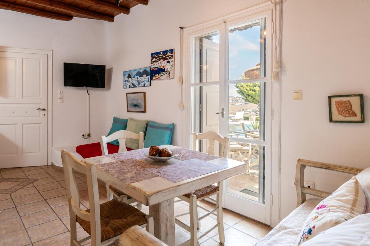 Yalos Mykonos Ornos Pouli Private Apartments W Shared Swimming Pool Mykonos Town Eksteriør billede