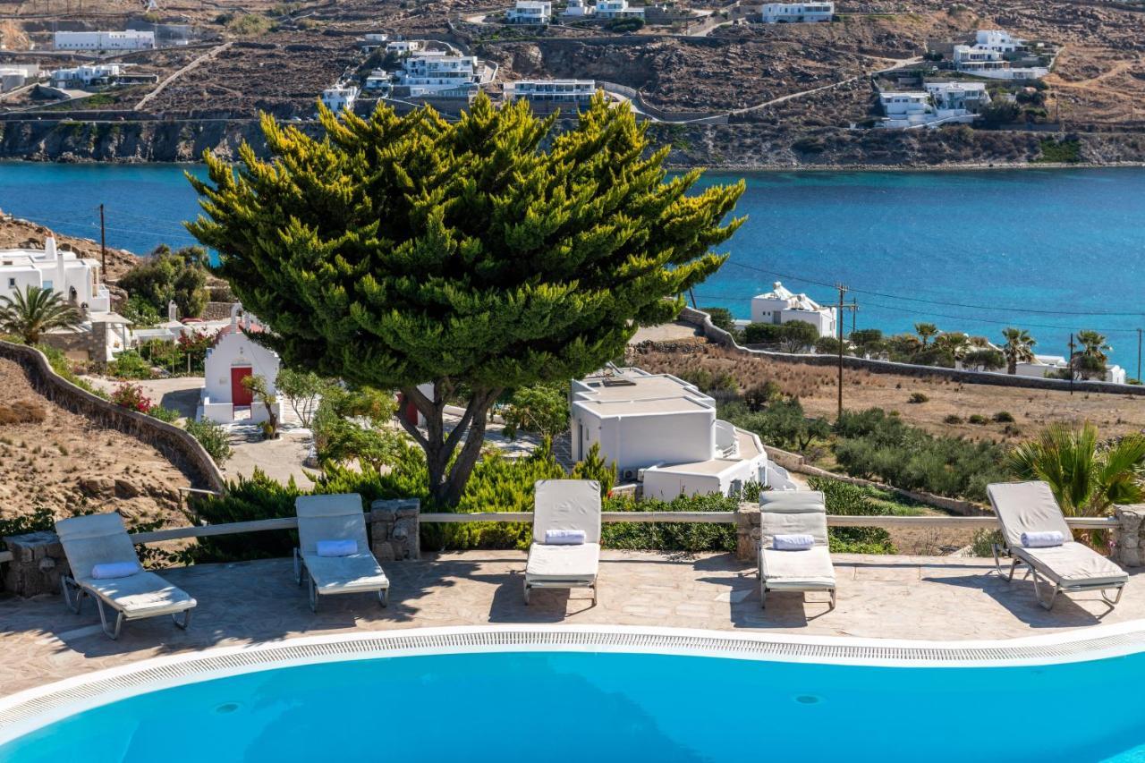 Yalos Mykonos Ornos Pouli Private Apartments W Shared Swimming Pool Mykonos Town Eksteriør billede