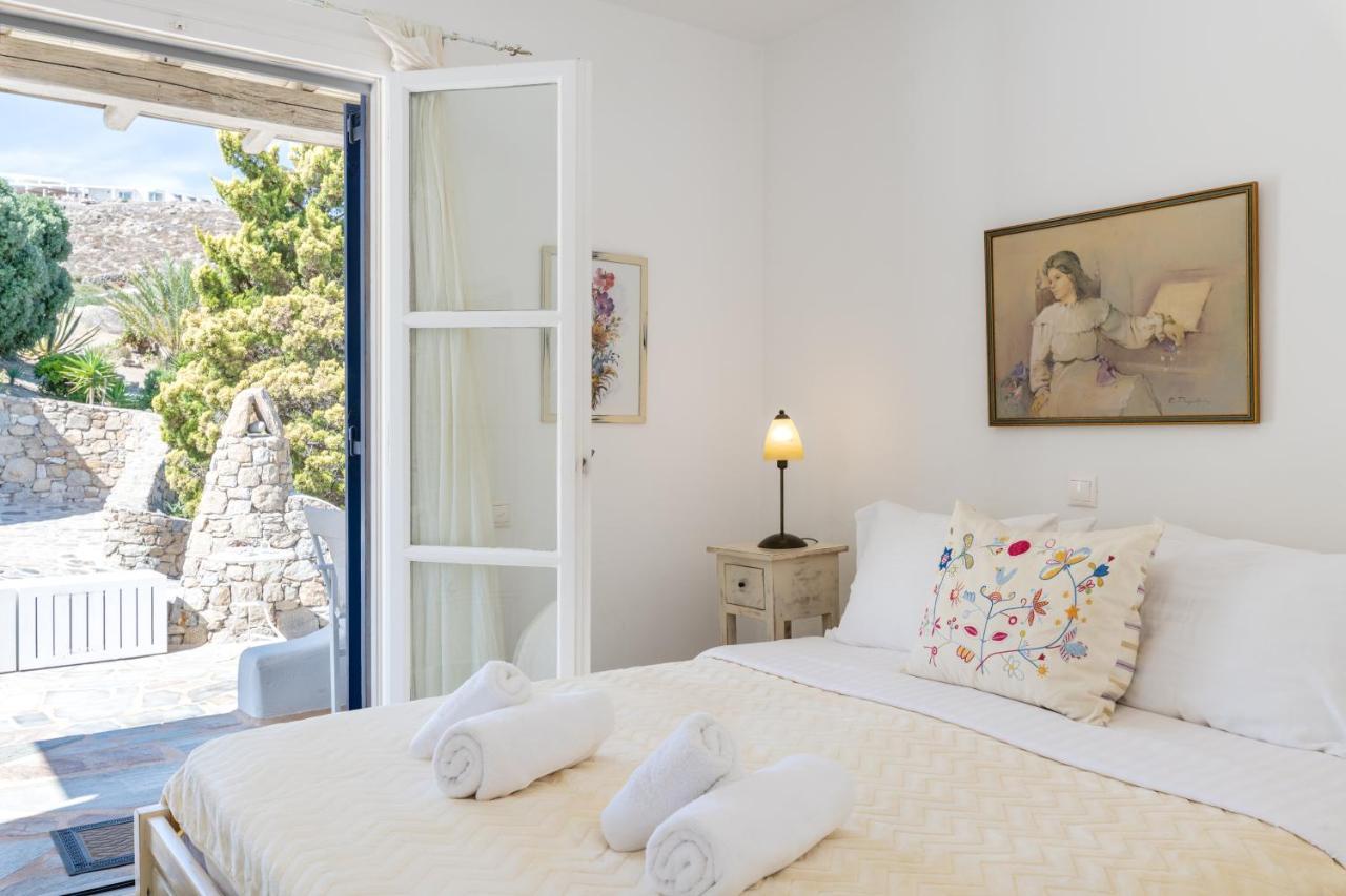 Yalos Mykonos Ornos Pouli Private Apartments W Shared Swimming Pool Mykonos Town Eksteriør billede