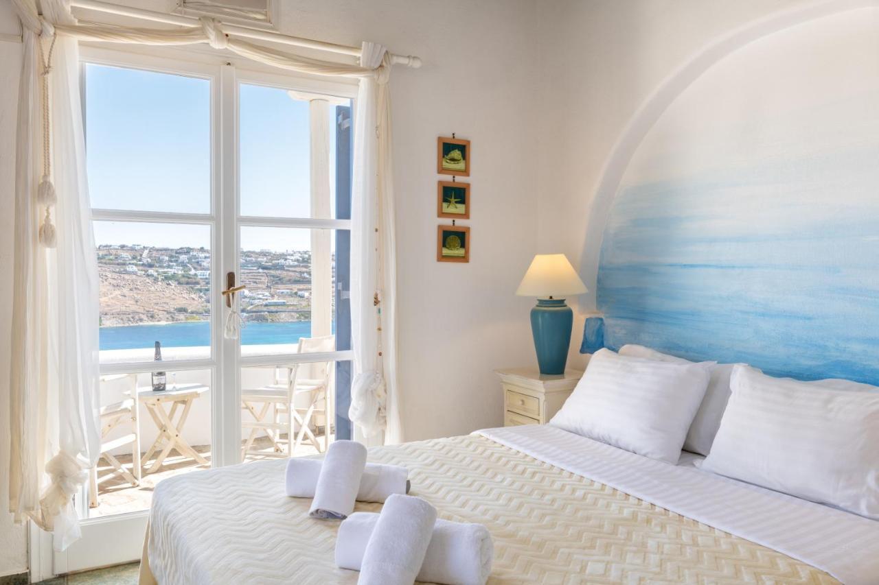 Yalos Mykonos Ornos Pouli Private Apartments W Shared Swimming Pool Mykonos Town Eksteriør billede