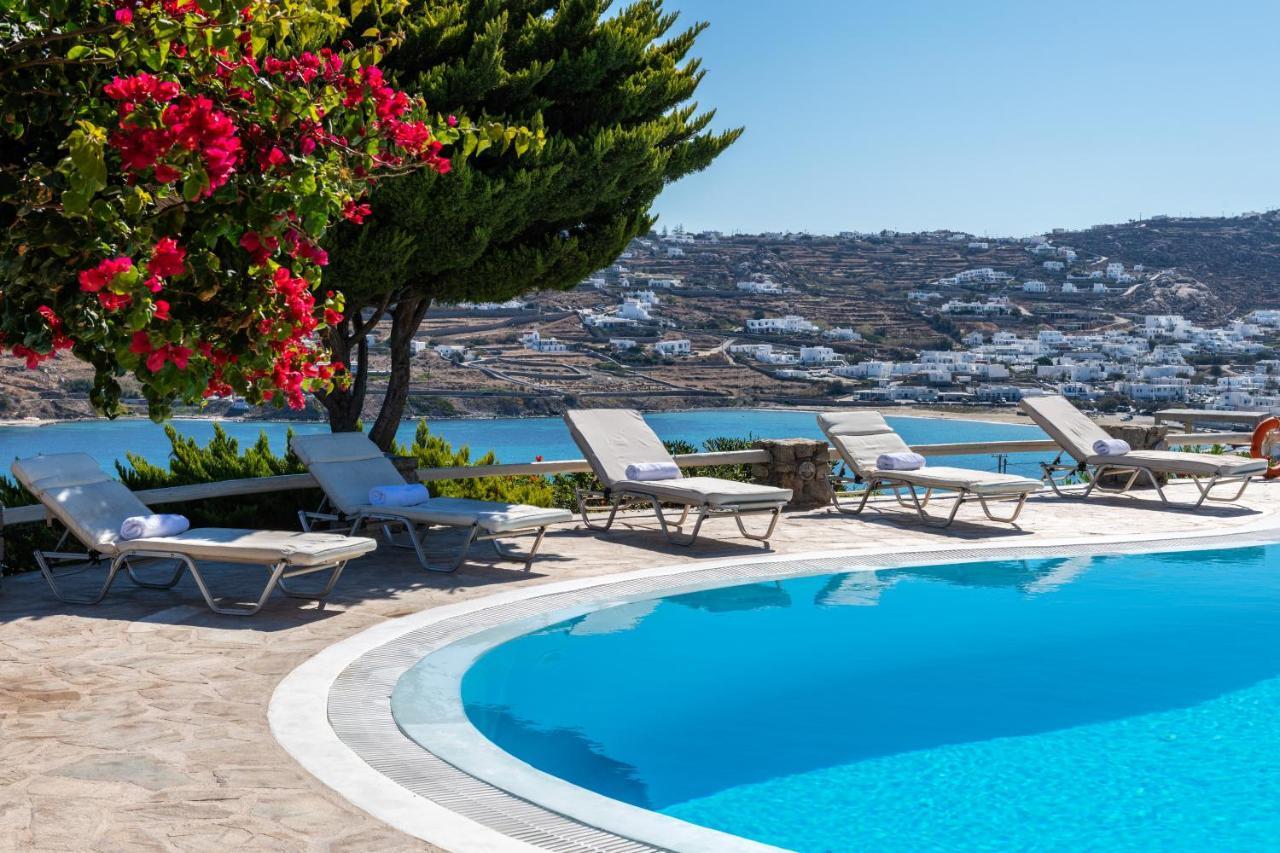 Yalos Mykonos Ornos Pouli Private Apartments W Shared Swimming Pool Mykonos Town Eksteriør billede